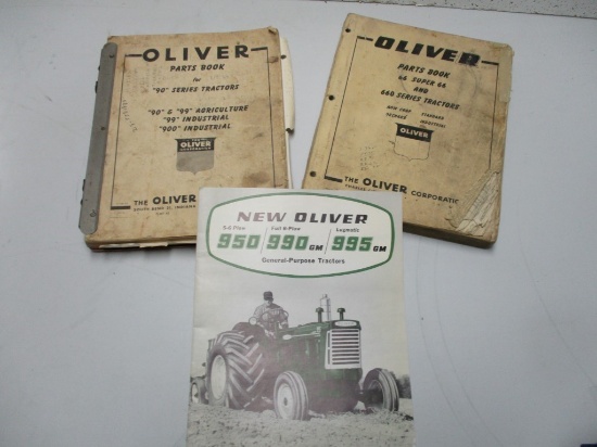 OLIVER 99 PARTS BOOK, OLIVER 66 PARTS BOOK, OLIVER 990 BROCHURE