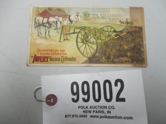 AVERY POSTCARD FROM 1800'S