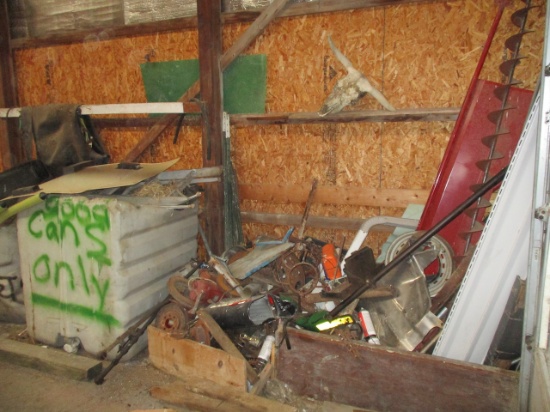 9631-CONTENTS OF WEST WALL OF SCRAP & MISC