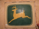 91140-JOHN DEERE 2 LEGGED DEERE PLASTIC SIGN