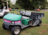 9830- CUSHMAN TURF-TRUCKSTER MADE BY TEXTRON W/HYDRAULIC DUMP BED