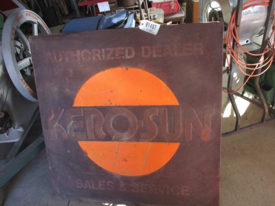 91497-KERO-SUN METAL SIGN