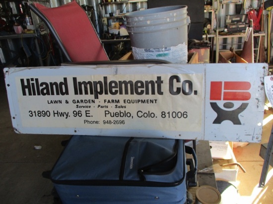91520-HILAND IMPLEMENT METAL SIGN