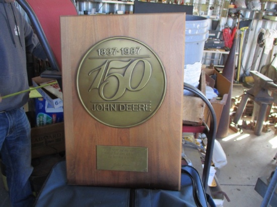 91533-JOHN DEERE 150TH ANNIVERSARY PLAQUE