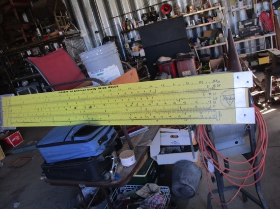 91535-PICKETT MEASURING WOODEN SLIDE RULER
