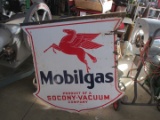 91506-MOBILGAS PORCELAIN SIGN