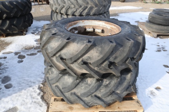 10797- PAIR OF 14.9 X 24 MISMATCHED TIRES