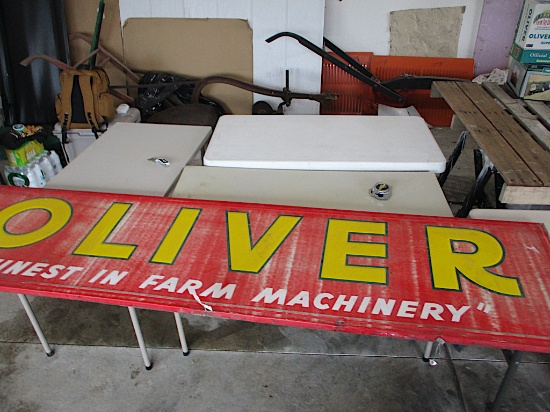 14008-OLIVER METAL SINGLE SIDED SIGN