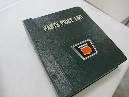 9908-OLIVER PARTS AND PRICE BOOK