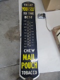 14015-MAIL POUCH TOBACCO THERMOMETER, PORCELIN
