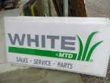 14114-WHITE SALES AND SERVICE SIGN