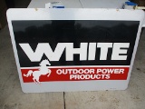 14223-WHITE OUTDOOR POWER SIGN