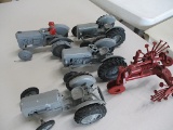 9732-4 FERGUSON AND HOMEMADE TRACTOR TOYS