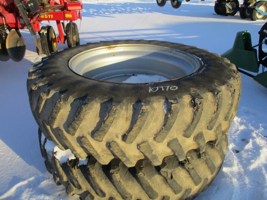 10970- (2) 18.4 X 42 TIRES AND RIMS