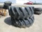 13325-PAIR OF 24.5-32 TIRES AND RIMS