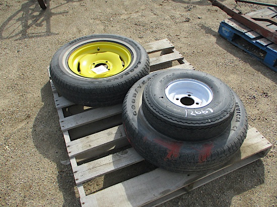 12667-PALLET OF TIRES & RIMS