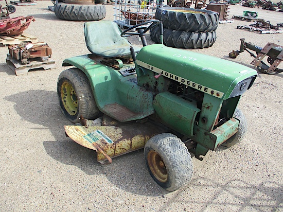 12694-JD 112 L&G TRACTOR W/ DECK