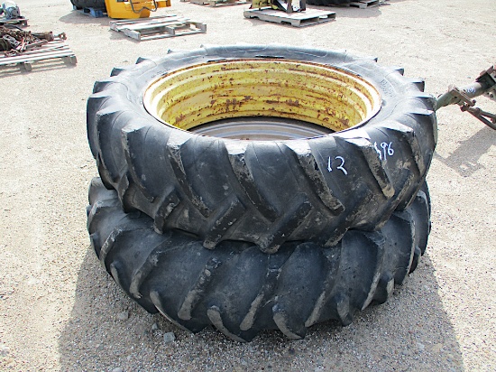12696-PAIR OF 15.5-38 TIRES & RIMS