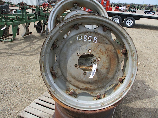 12858-PALLET OF MISC REAR RIMS