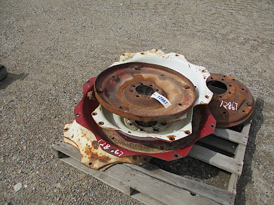 12867-PALLET OF MISC WHEEL CENTERS