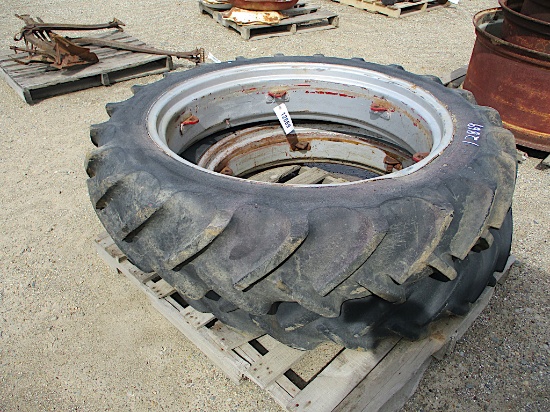 12869-PAIR OF 11.2-36 TIRES AND RIMS
