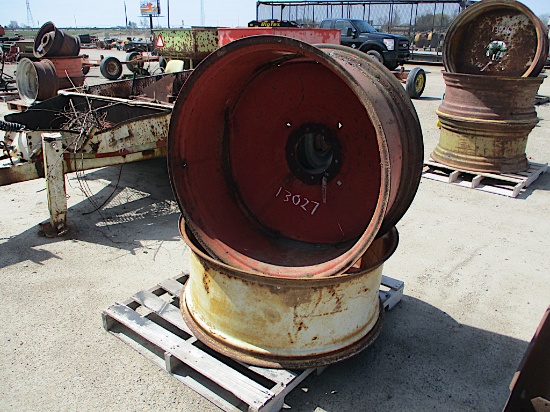 13027-PAIR OF 9 BOLT RIMS