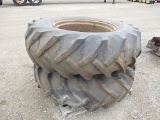12460-PAIR OF 16.9-28 TIRES AND RIMS