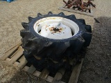 12857-PAIR OF 9.5-24 TIRES AND WHEELS