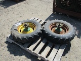 13297-PAIR OF 6.70-15 TIRES AND WHEELS