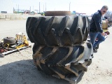 13465-(1)23.1-26 TIRE AND RIM (1) 28L-26 TIRE AND RIM