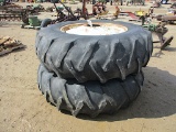 13803-PAIR OF 18.4-34 TIRES AND RIMS