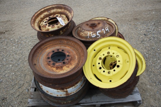 16574-(12) JOHN DEERE FRONT RIMS