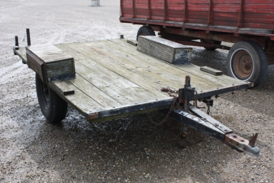 19567-6'X9' WOODEN FLAT TRAILER