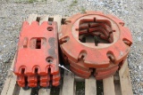 16433-(4) CASE WHEEL WEIGHTS, (4) CASE FRONT SLAB WEIGHTS