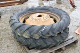 19577-SET OF ALLIS CHALMERS TIRES AND RIMS