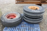 19666-(3) TIRES WITH RIMS