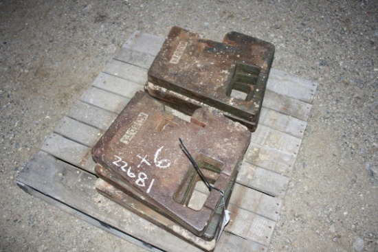22681-(6) KUBOTA FRONT WEIGHTS