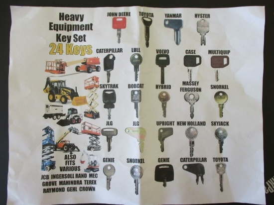 22933-HEAVY EQUIPMENT KEY SET