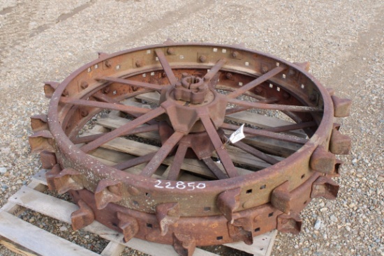 22850-JOHN DEERE B STEEL WHEELS