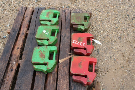 23275-(6) JOHN DEERE SUIT CASE WEIGHTS