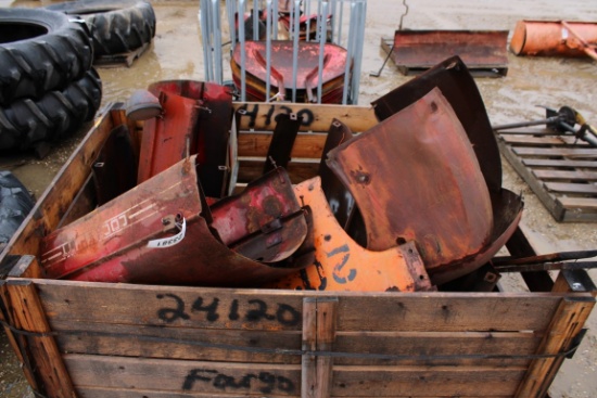 23381-CRATE OF COCKSHUTT SHEET METAL