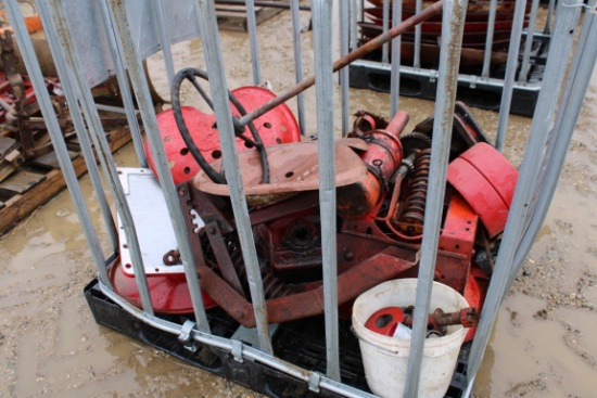 23388-CRATE OF MISC TRACTOR PARTS