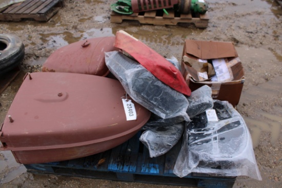 23403-PALLET OF TRACTOR SEATS & MISC