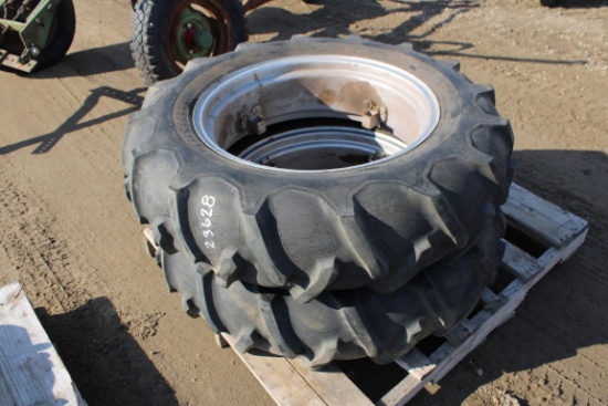 23628-(2) 11.2-24 TIRES & RIMS