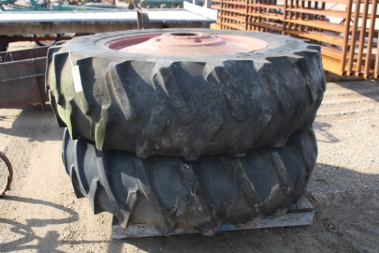 23644-(2) 18.4-38 TIRES & RIMS