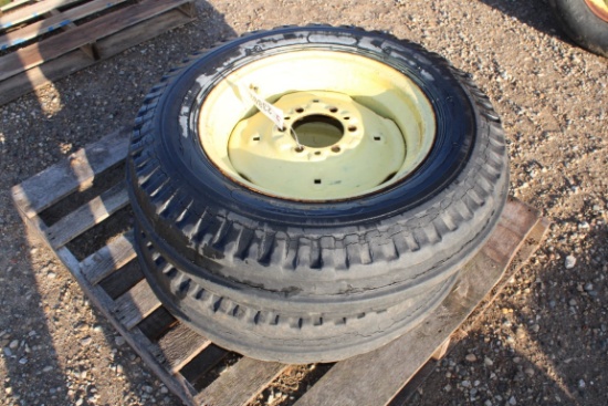 23802-(2) 7.50-18 TIRES & RIMS