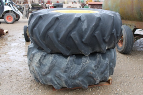23871-(2) 23.1 X 30 TIRES & RIMS