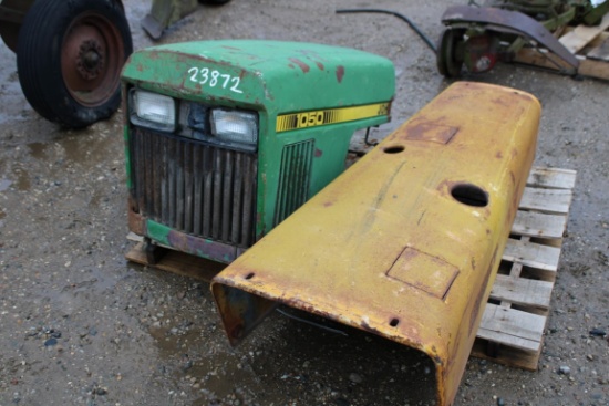 23872-(2) JOHN DEERE HOODS