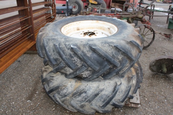 23898-(2) 16.9 X 26 TIRES & RIMS
