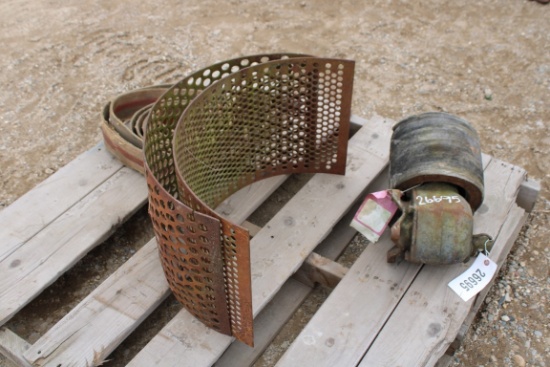 26695-(2)GEHL GRINDER SCREENS & FA PULLEY SYSTEM
